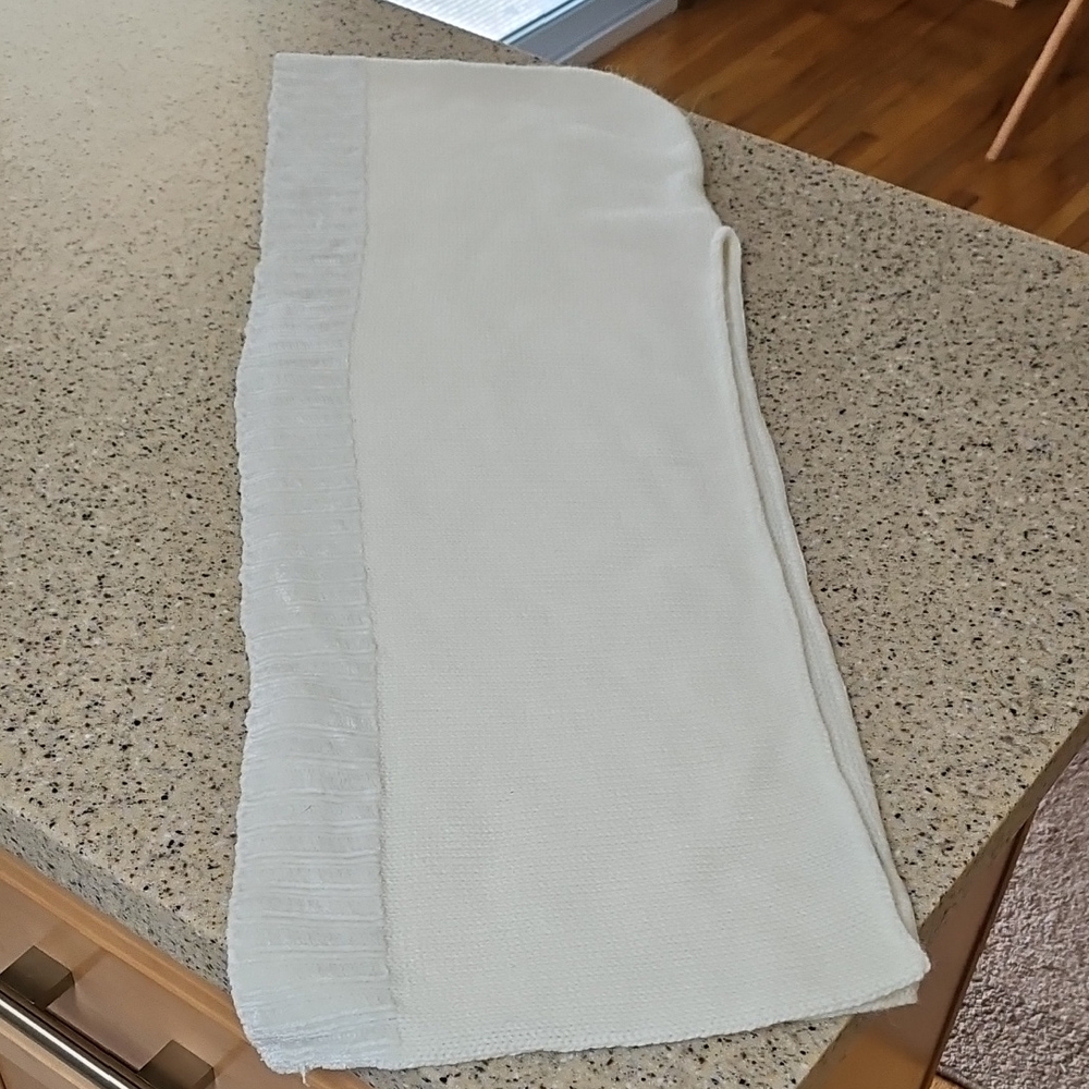 Nine & Company Cream Hooded Scarf Hat And Scarf Combined